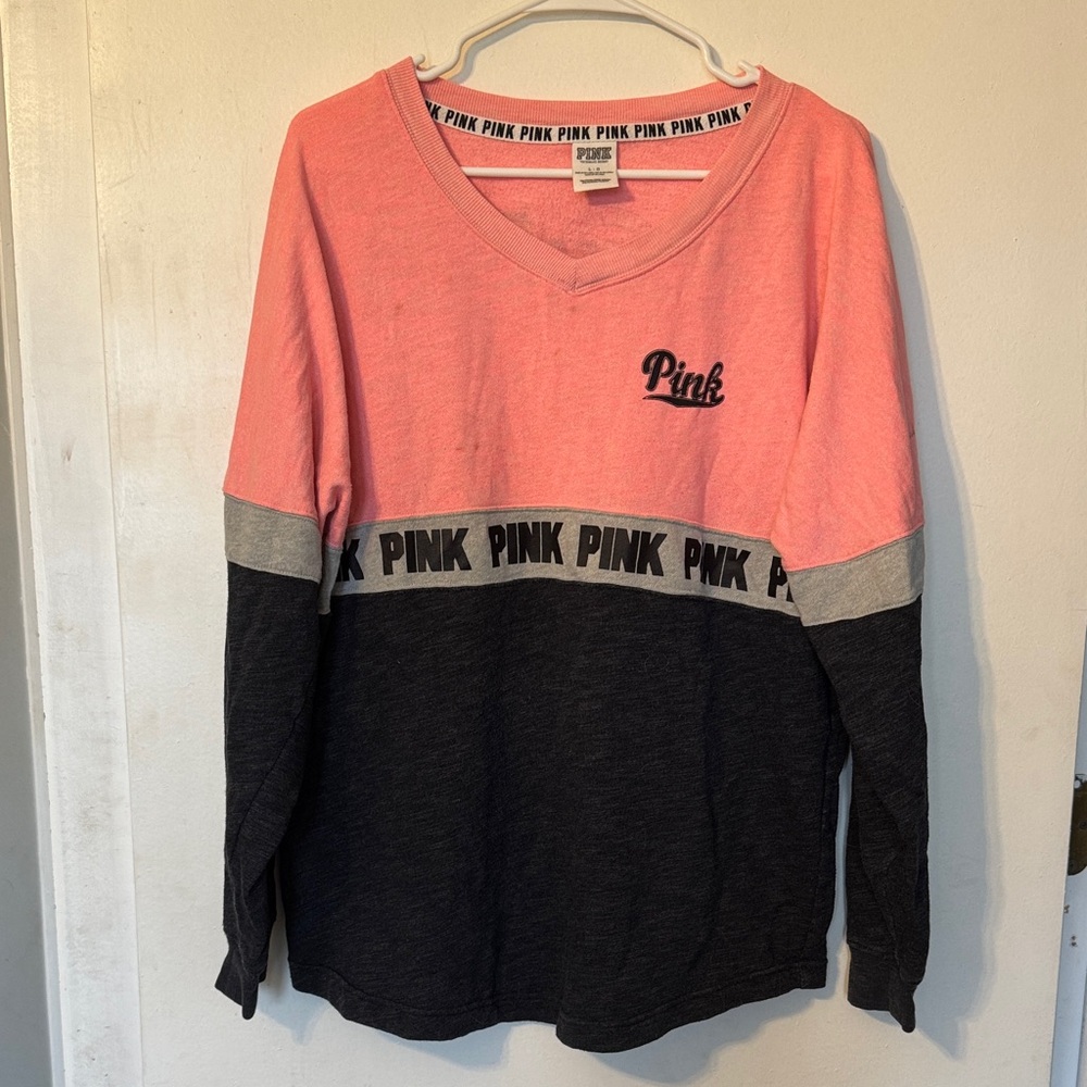 PINK Victoria's Secret Colorblock Sweatshirt